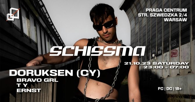 SCHISSMA: DORUKSEN (CY), BRAVO GRL and Schissma Residents (T Y, ERNST)