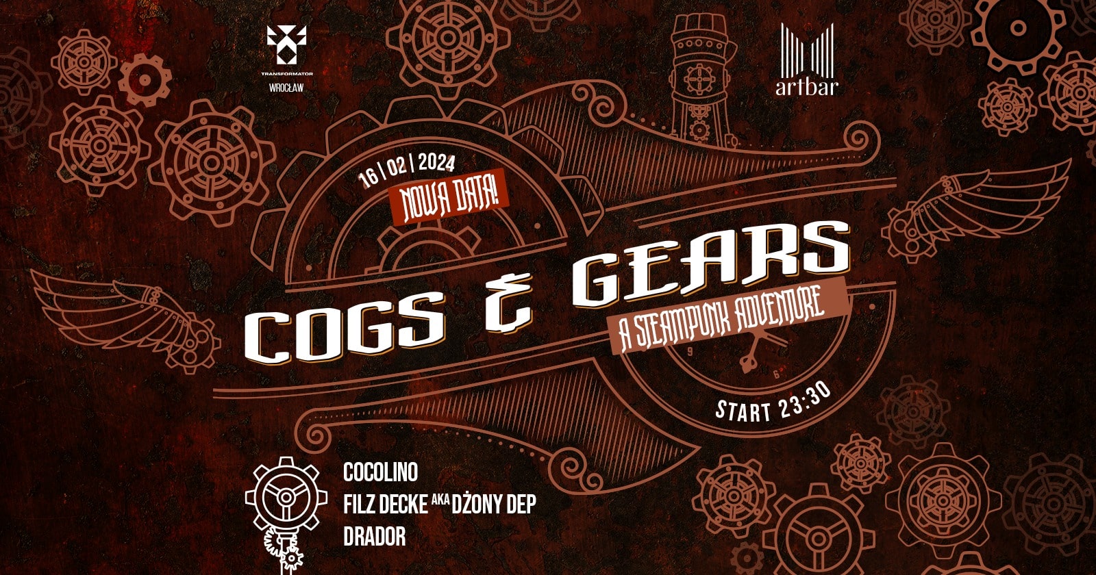 COGS & GEARS a SteamPunk Adventure | Cocolino / Filz Decke / Drador | Transformator Wrocław