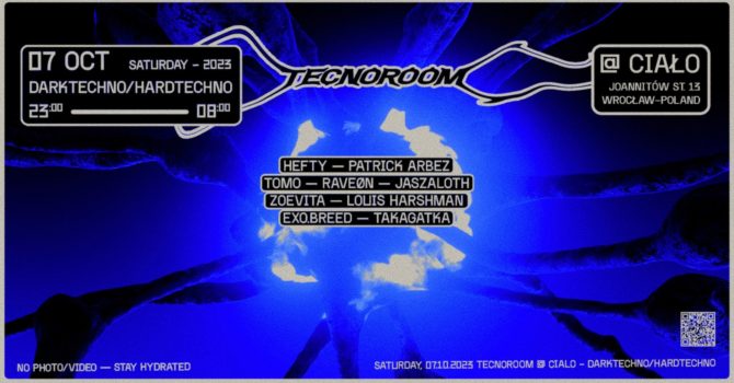 tecnoroom at Ciało | HARD TECHNO x DARK TECHNO | sobota, 7.10.2023