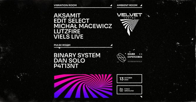 Velvet Vortex: Edit Select, Viels LIVE