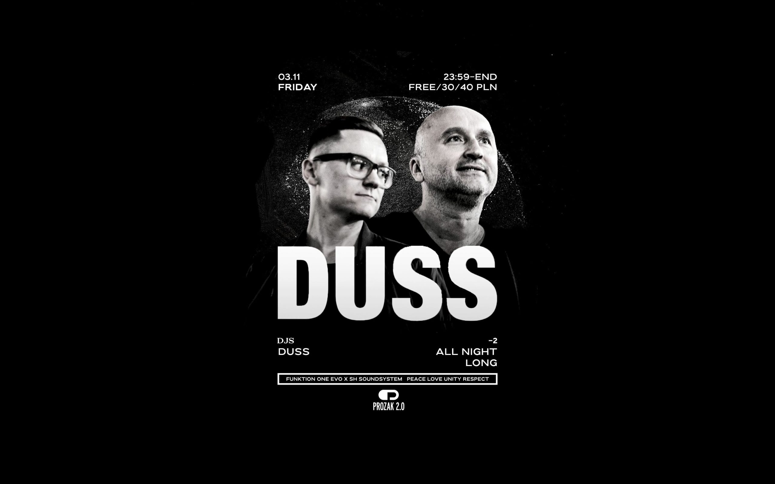 RESIDENT’S NIGHT: DUSS ((all night long)) | Prozak 2.0