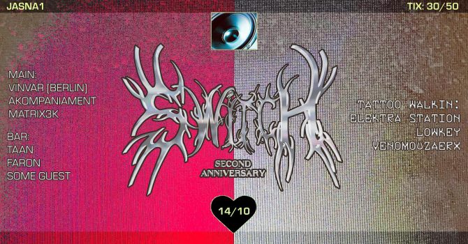 J1 | SWITCH SECOND ANNIVERSARY W/ VINVAR