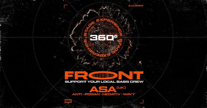 FRONT – 360° STAGE EXPERIENCE | Asa (UK) – Wavy – Negativ – Pogan – Anti