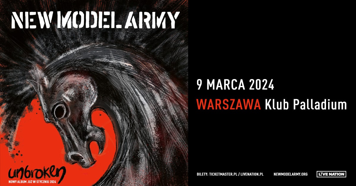 New Model Army – 09.03.2024 | Klub Palladium | Warszawa