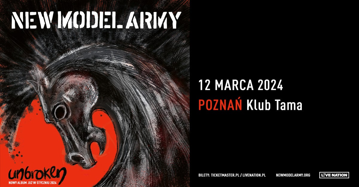 New Model Army – 12.03.2024 | Klub Tama | Poznań