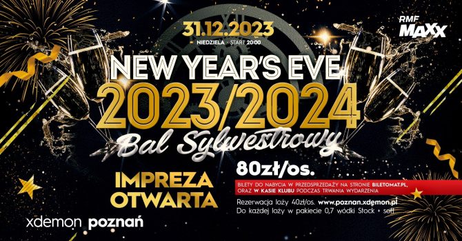 New Year’s Eve – Sylwester 2023/2024 | Poznań