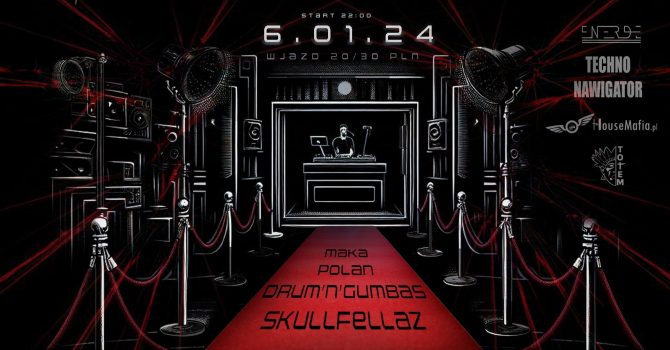 Czerwony Dywan @ NRD Toruń – SkullFellaz , Drum’n’Gumbas, Polan & MaKa