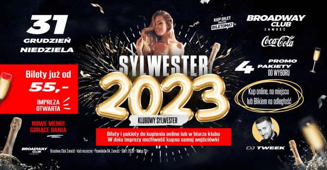 SYLWESTER 2023/24 | Impreza Otwarta | Dyskoteka Sylwestrowa
