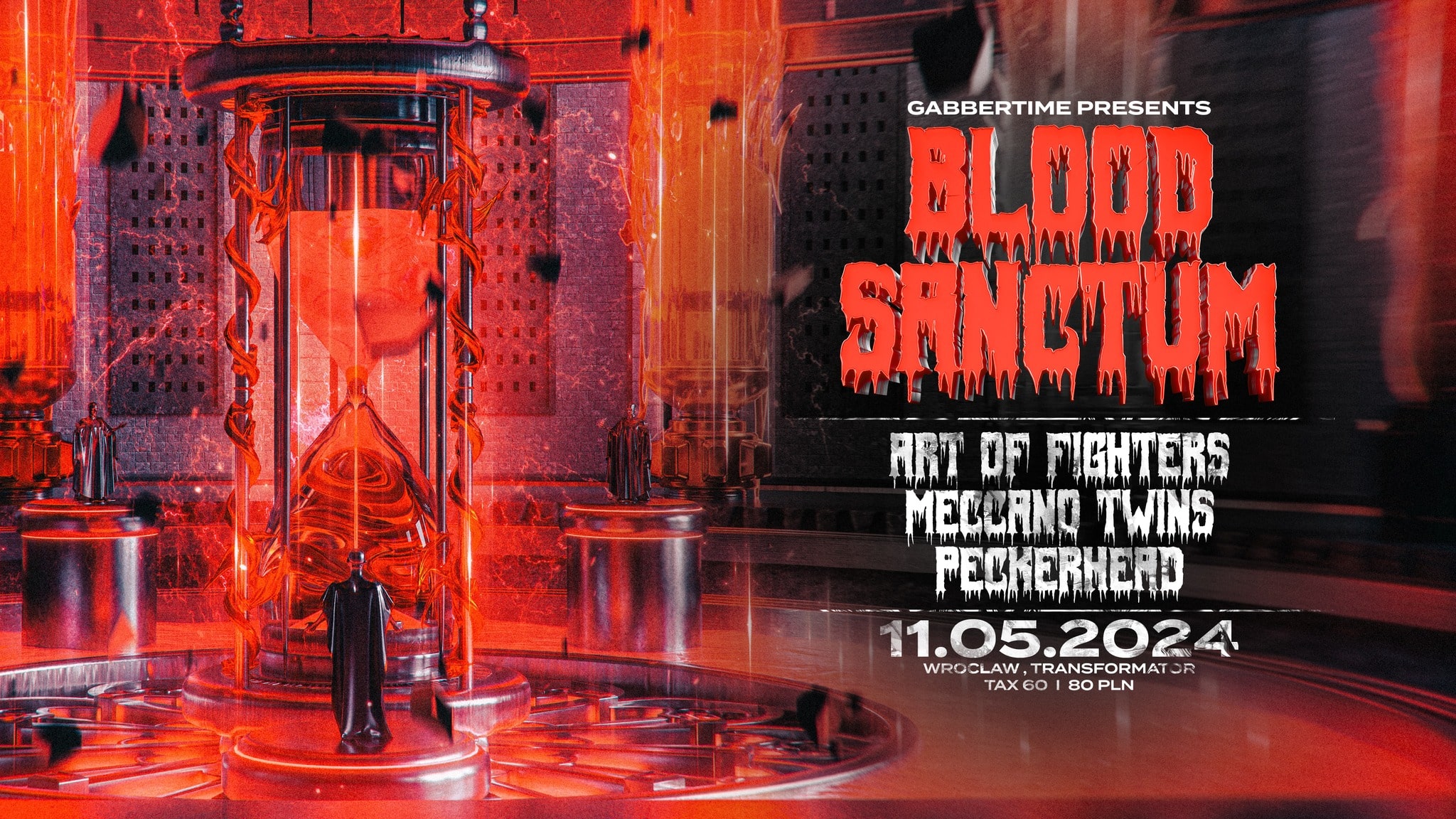 GABBERTIME – Blood Sanctum pres. Art of Fighters | Meccano Twins | Peckerhead