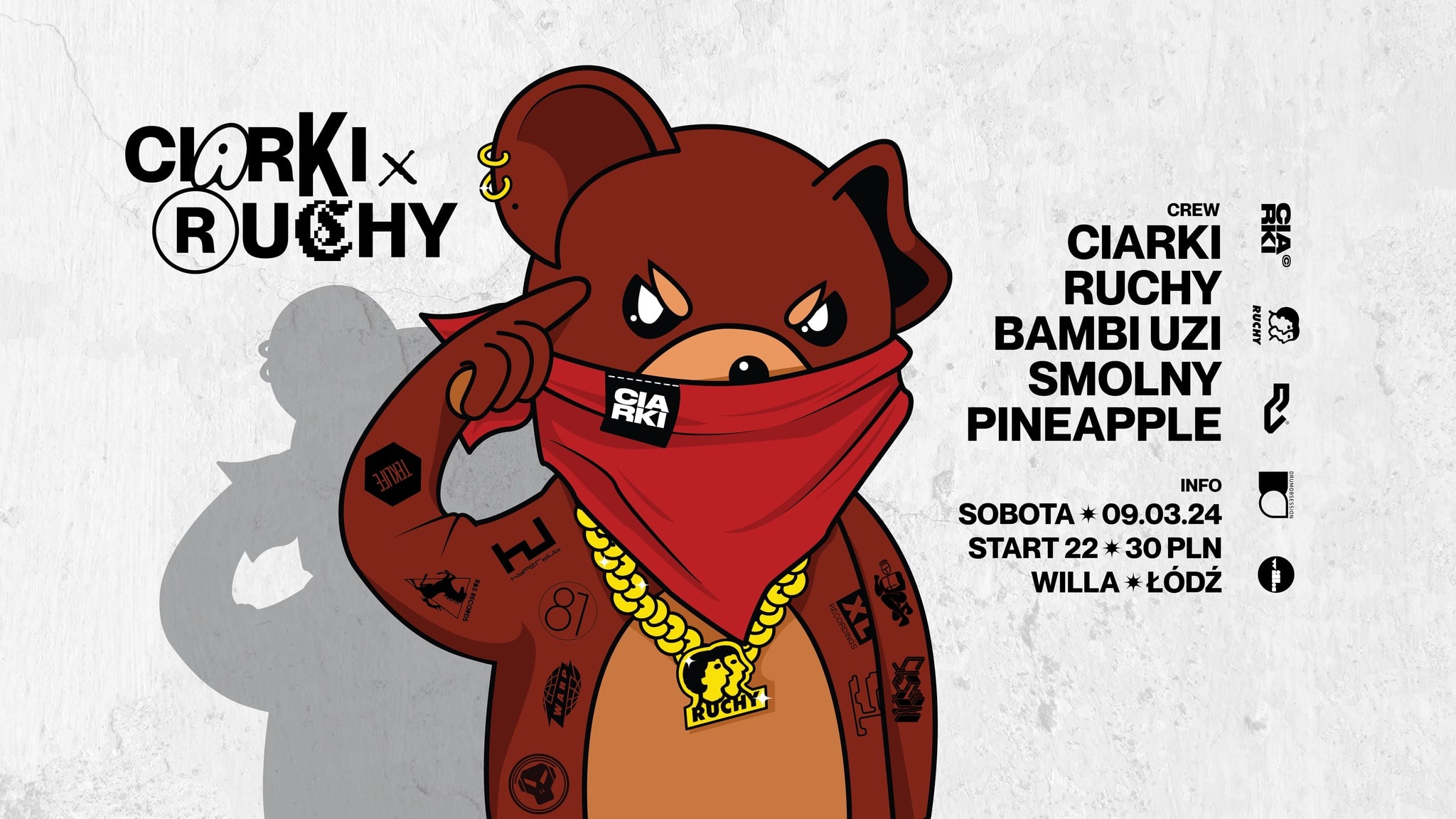 CIARKI x RUCHY // 09.03 // Willa
