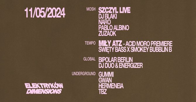 ELEKTRYKÓW DIMENSIONS: Szczyl, Miły ATZ, Święty Bass