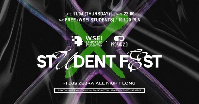WSEI x STUDENT FEST | Prozak 2.0