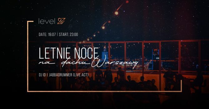 LETNIE NOCE NA DACHU WARSZAWY | DJ ID & JABBADRUMMER (live act)