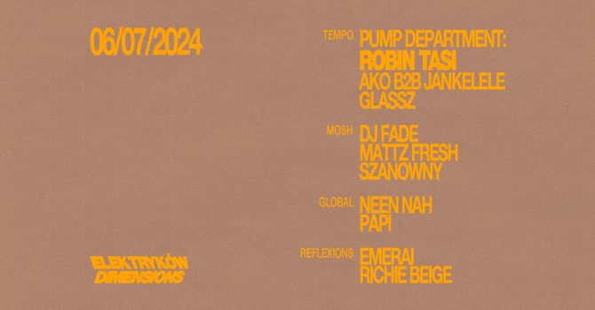 ELEKTRYKÓW DIMENSIONS: Robin Tasi