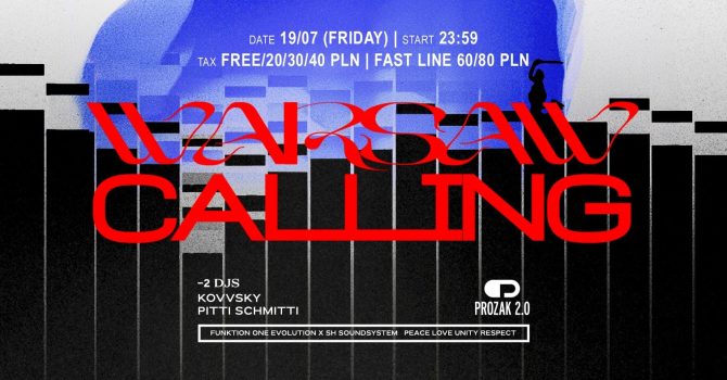 WARSAW CALLING: KOVVSKY, PITTI SCHMITTI | Prozak 2.0